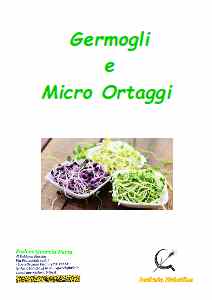 Germogli e Micro Ortaggi